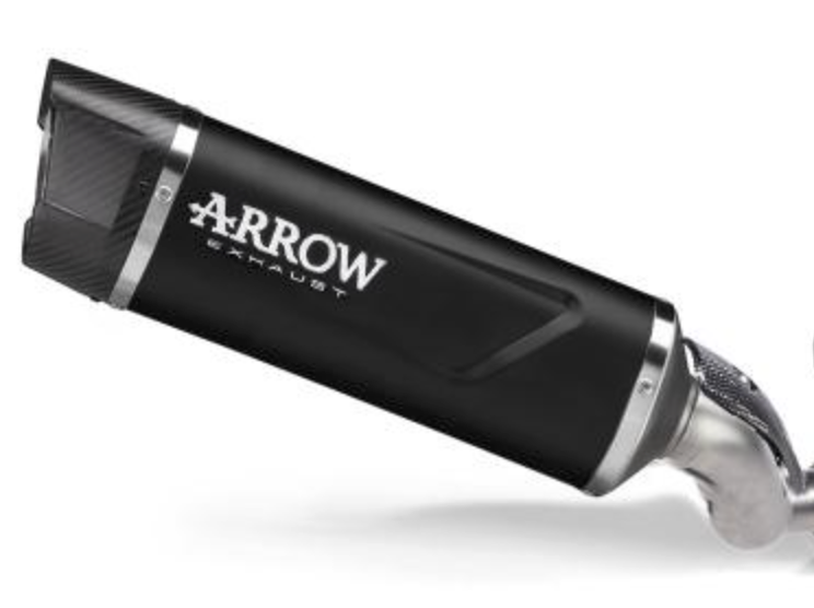 Arrow Indy Race EVO "Dark" aluminum Slip-On Exhaust w/ Carbon End Cap | Yamaha MT-07 (2025)